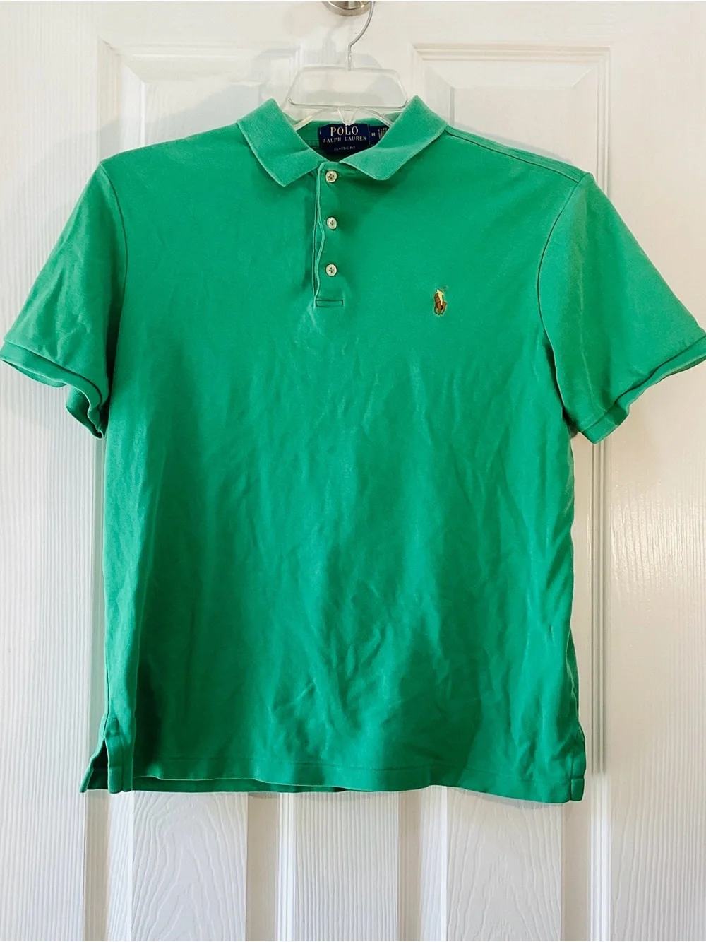 Ralph Lauren Green Short-Sleeve Polo with Embroidered Pony